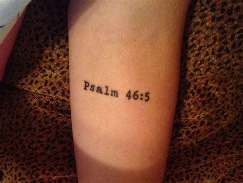 Psalm 465 God Is Within Her She Will Not Fall Psalms 465 Tattoo