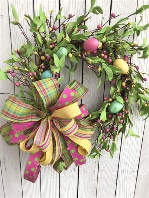 Pretty Spring Door Wreaths Ideas You Can Try This Season 04 Easter