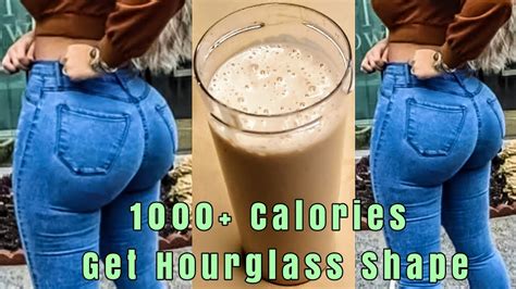 How To Get Bigger Butt And Hips🍑 1000 Calories Weight Gain Smoothie