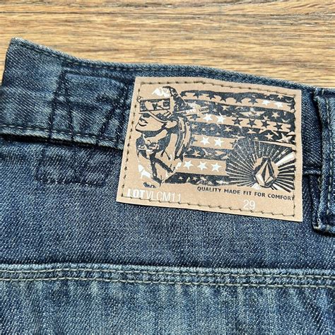 volcom mens solver jeans size 29 slim straight blue jean ebay