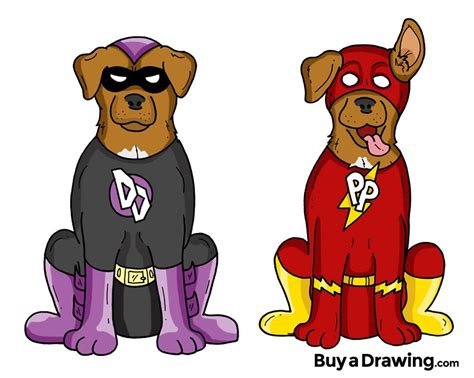 Experiment with deviantart's own digital drawing tools. Custom Cartoon Drawing and Stickers of Dog Superheroes