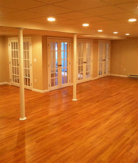 Completely cover your ceiling grid without tearing it down and get a popular wood ceiling look in as little as a weekend. Full basement remodel - Family Room, Workout Room, Laundry ...
