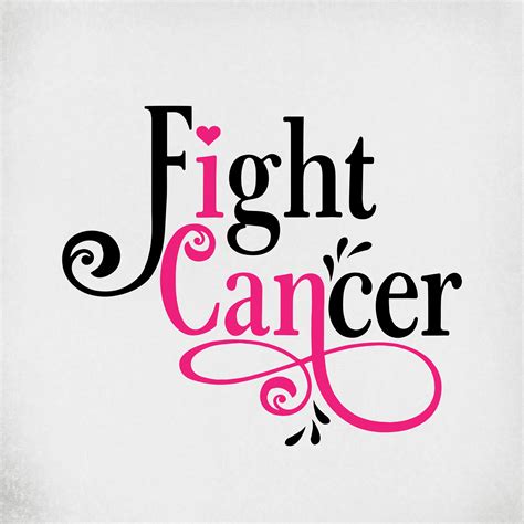 Cancer Svg I Can Fight Cancer Cut Files For Cricut And Etsy