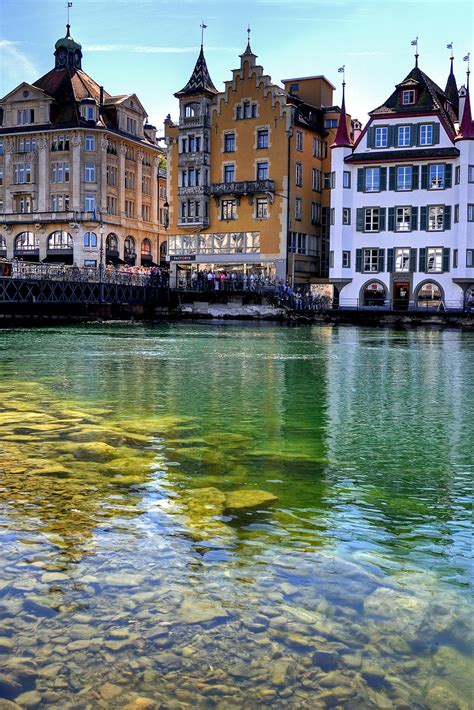 Reuss The River Reuss In The City Of Lucerne Adrian Lindenmann Flickr