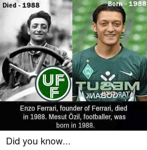Mesut ozil reencarnacion de enzo ferrari?? Enzo Ferrari Y Mesut Ozil
