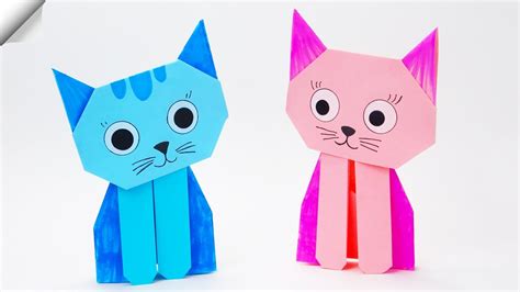Origami Cat Paper Crafts Youtube
