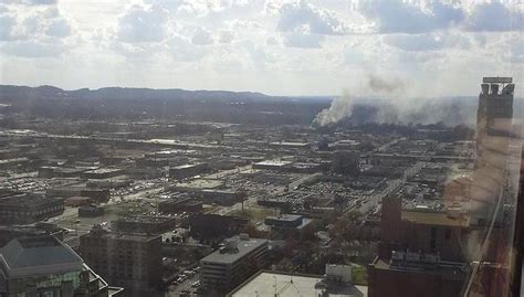 Birmingham Firemen Battle Blaze In Abandoned Building Near Downtown