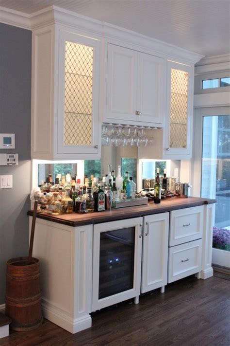 This diy bar cabinet was made from a simple frameless rta kitchen cabinet. 30 DIY Home Bar Design Ideas You Can Do at Home - Decoration Love