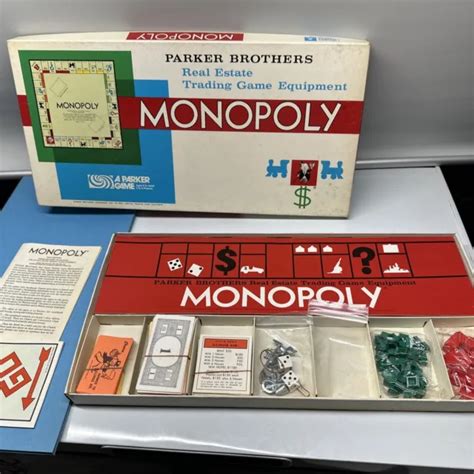 Vintage 1973 Monopoly Board Game Parker Brothers Classic Original