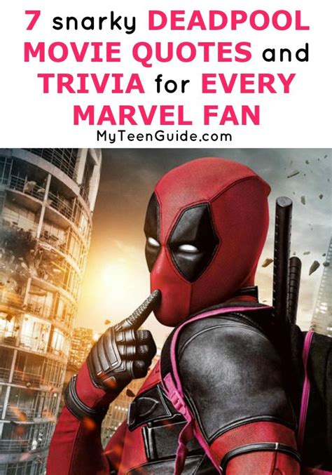 Three friends stumble upon the horrific origins of a mysterious figure they discover is the root cause of the evil behind unspeakable acts. Deadpool Movie Quotes And Trivia For Every Marvel Fan ...