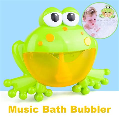 Buy Cartoon Bath Toy Frog Spit Bubble Machine Children