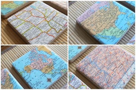 Protect The Tables In Your Home With These Neat Looking Map Tile