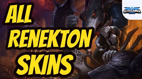 All Renekton Skins Spotlight League Of Legends Skin Review Youtube