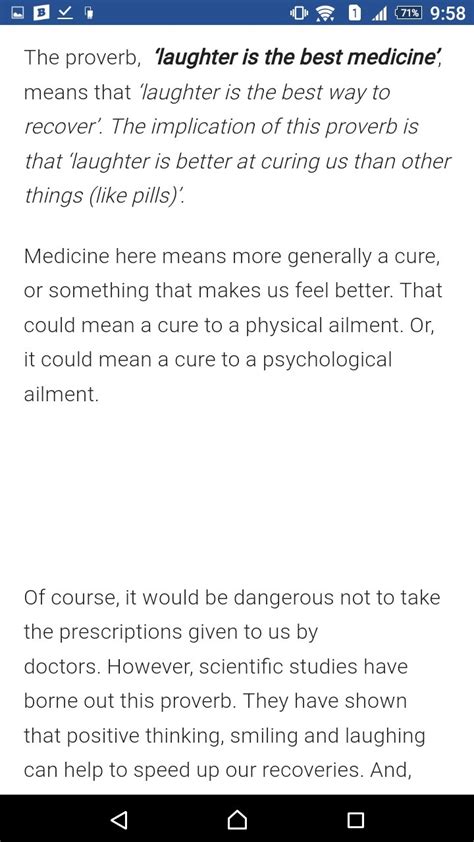 Laughter Is The Good Medicine Essay