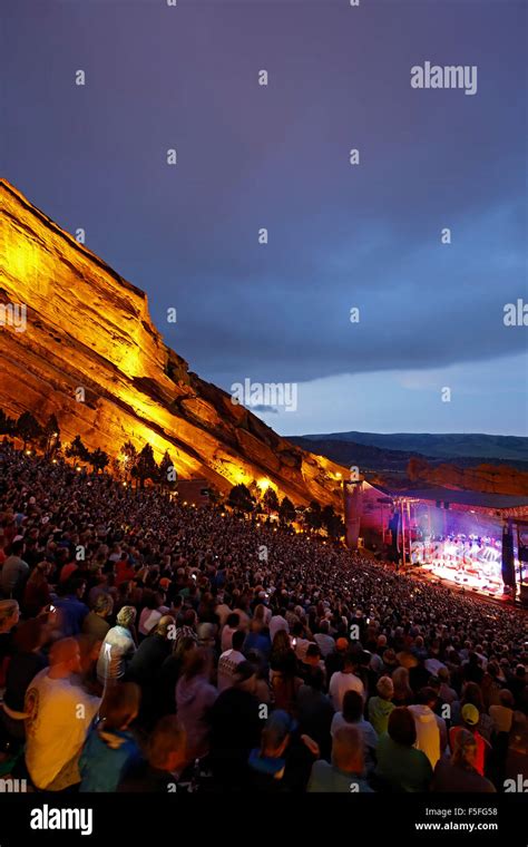 Concert Red Rocks Amphitheatre Morrison Hi Res Stock Photography And