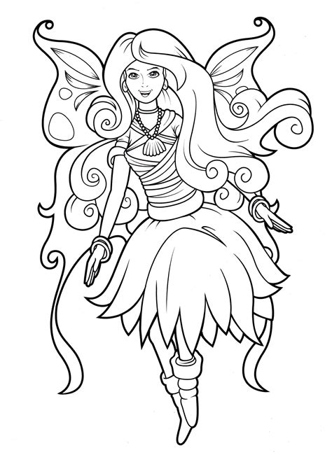 Check spelling or type a new query. Fairy from Lilly Butterfly coloring book | Cool coloring ...