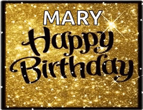 Happy Birthday Mary Greeting Card 