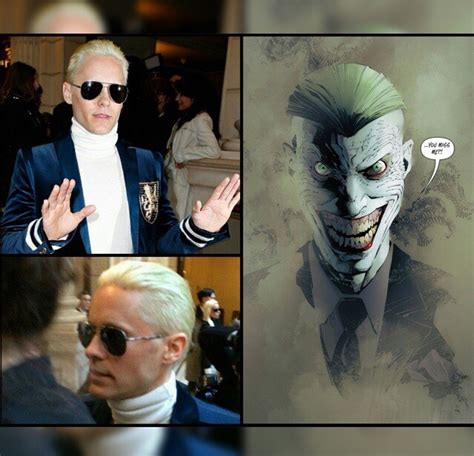 First Appearance Of Jared Letos Joker Haircut Batman