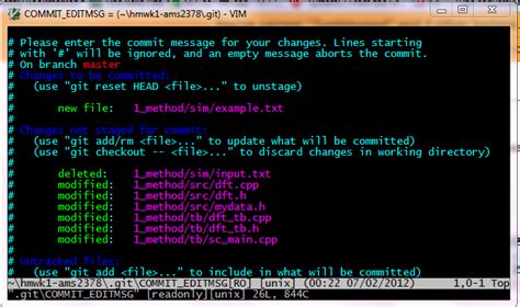 Effectively, you are creating a new commit that replaces the old one. vim - How do I exit from the text window in Git? - Stack ...