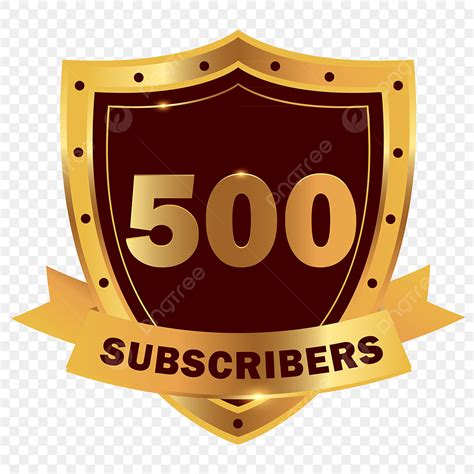 Youtube Subscribe Vector Hd Images 500 Youtube Subscribers Award