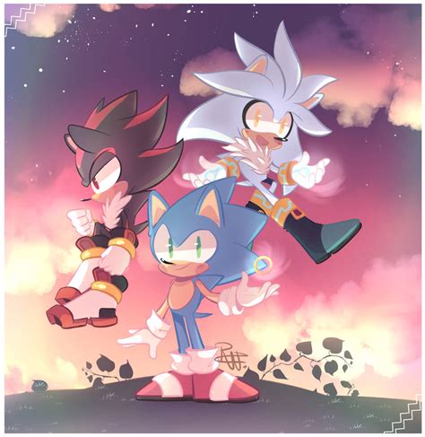 Sonic Silver And Shadow The Hedgehogs By Rosynightdubs On Deviantart