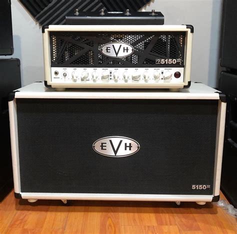 Evh 5150 50w Head Ivory White With A Evh 5150 212st 60w Cabinet