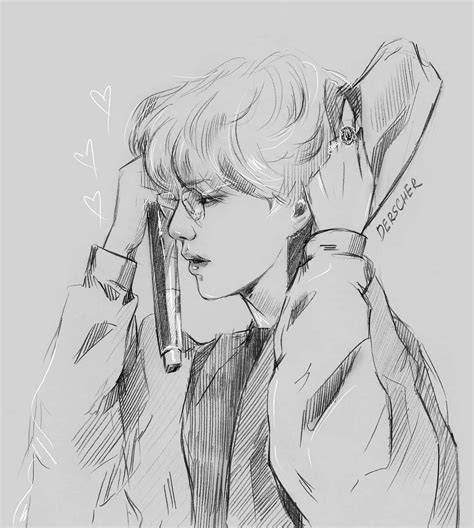 Kim Taehyung Bts Drawings Drawings Art