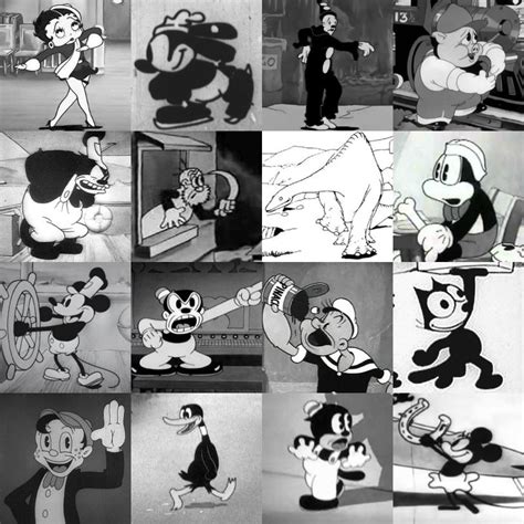 Click The Black And White Cartoon Characters Quiz By Eldandy