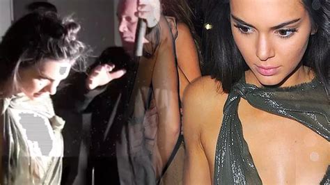 Kendall Jenner Flashes Her Bum In A See Through Dress As She Celebrates Victoria S Secret