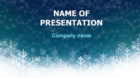 Download Free Free Deep Winter Powerpoint Theme For Presentation