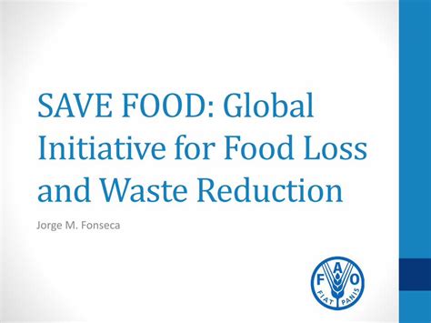 Pdf Save Food Global Initiative For Food Loss And Waste Reduction