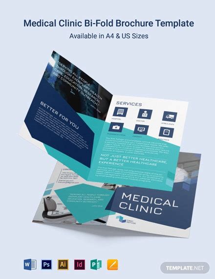 Medical Clinic Center Tri Fold Brochure Template Free Publisher