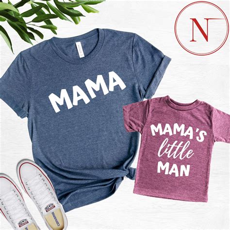 Mama Shirt Mamas Little Man Shirt Mothers Day Etsy