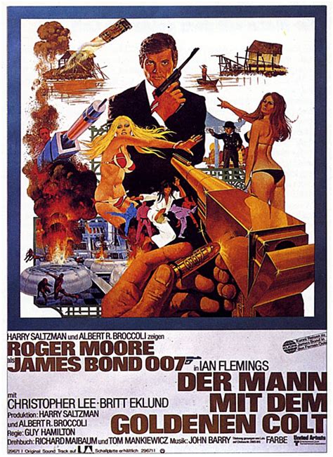 Filmplakat James Bond 007 Mann Mit Dem Goldenen Colt Der 1974