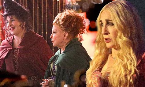 Sarah Jessica Parker Bette Midler And Kathy Najimy Keep Working On Set Of The Hocus Pocus Sequel