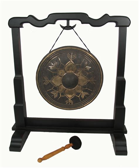 Gong Stand Wood Large Gong Sold Separately Boon Decor