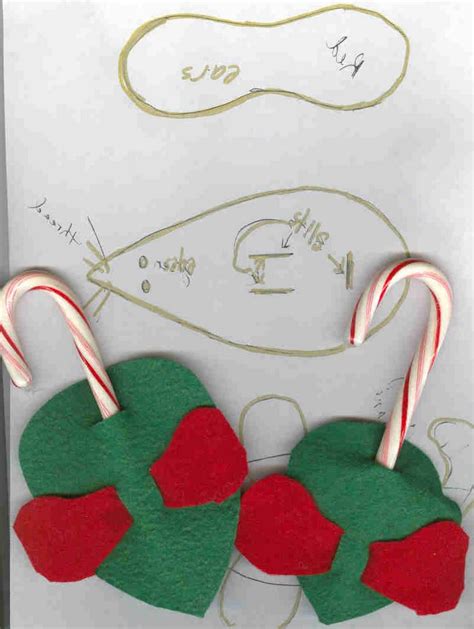 Easy Christmas Craft Felt And Candy Cane Mice The Common Room