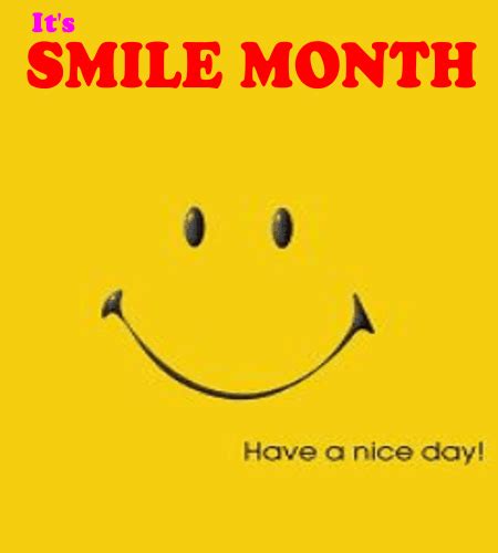 Its A Smile Month Card For You Free Smile Month Ecards 123 Greetings