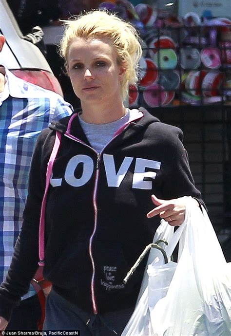 Britney Spears Goes Casual In Love Sweat Jacket To Load Up On