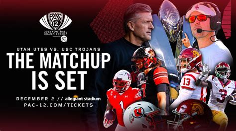 2022 Pac 12 Football Championship Game Set With No 14 Utah To Face No