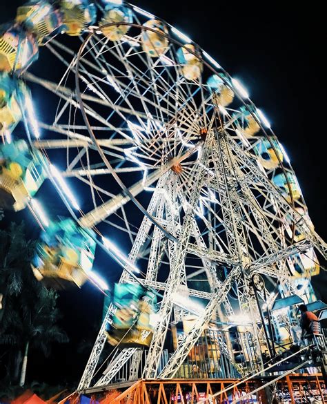 White Ferris Wheel During Night Time · Free Stock Photo