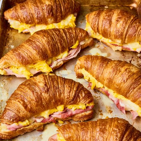 Croissant Sandwich No More Omelets Delicious Breakfast