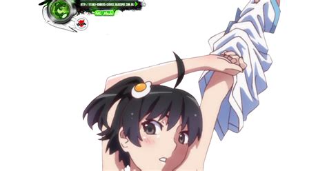 monogatari araragi karen mega cute undresing pantsu render ors anime renders
