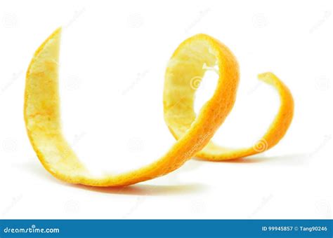 Orange Skin Isolate Stock Image Image Of Fresh Peel 99945857