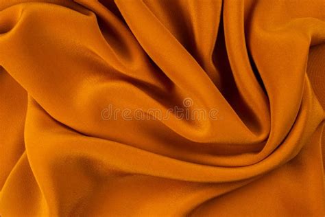 Golden Silk Or Satin Luxury Fabric Texture Can Use As Abstract
