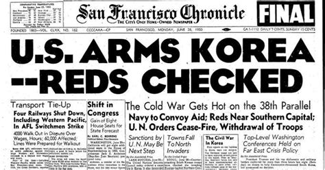 Chronicle Covers From The Cold War To The Korean War