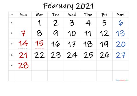 February 2021 Calendar Screensavers Cute February 2021 Calendar