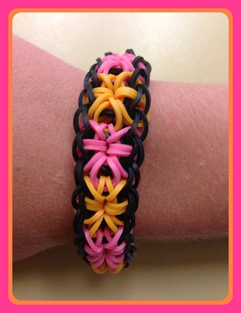 Starburst Rainbow Loom Bracelet D Elastici