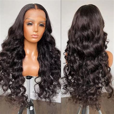 Body Wave X Lace Front Wig Human Hair Glueless Frontal Etsy