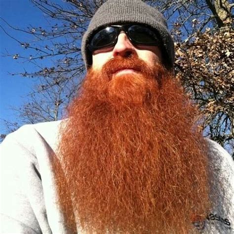 A Very Red Beard Long Full Thick Fluffy Beards Bearded Man Men Mustache Natural Redhead